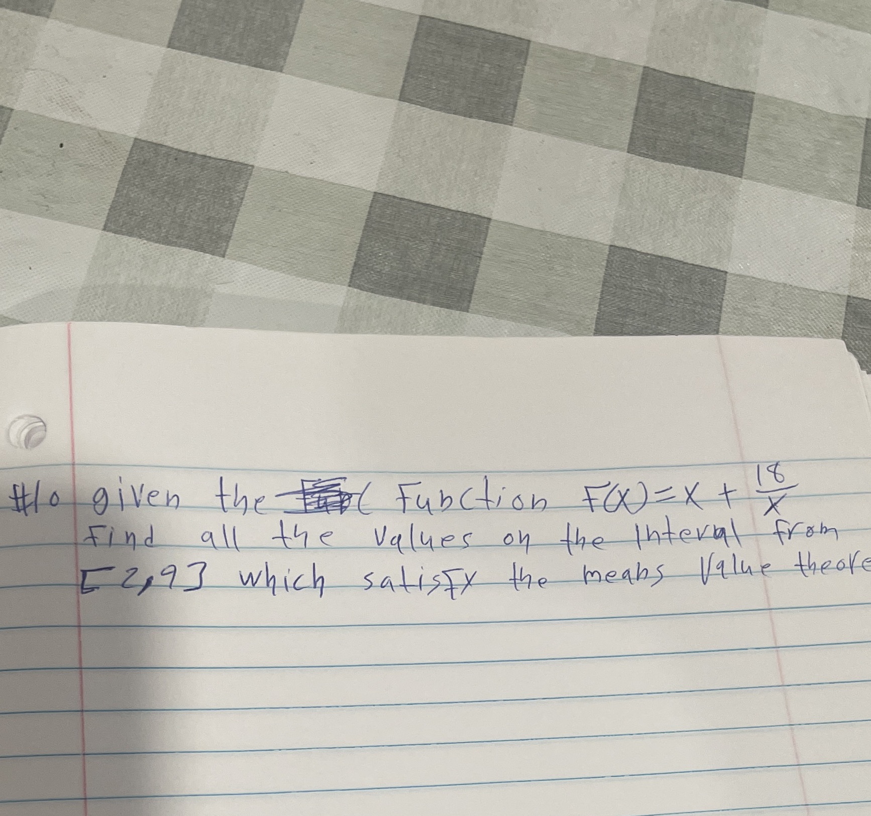 flo given the Function Flex + 18 Find all the values