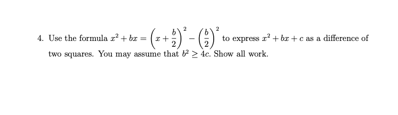 2 2 4. Use the formula I2 + bi = (I