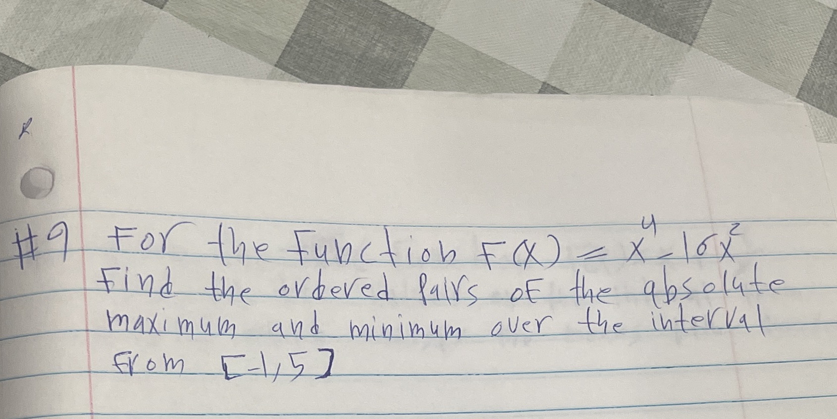  4 # 91 For the Function F Q )