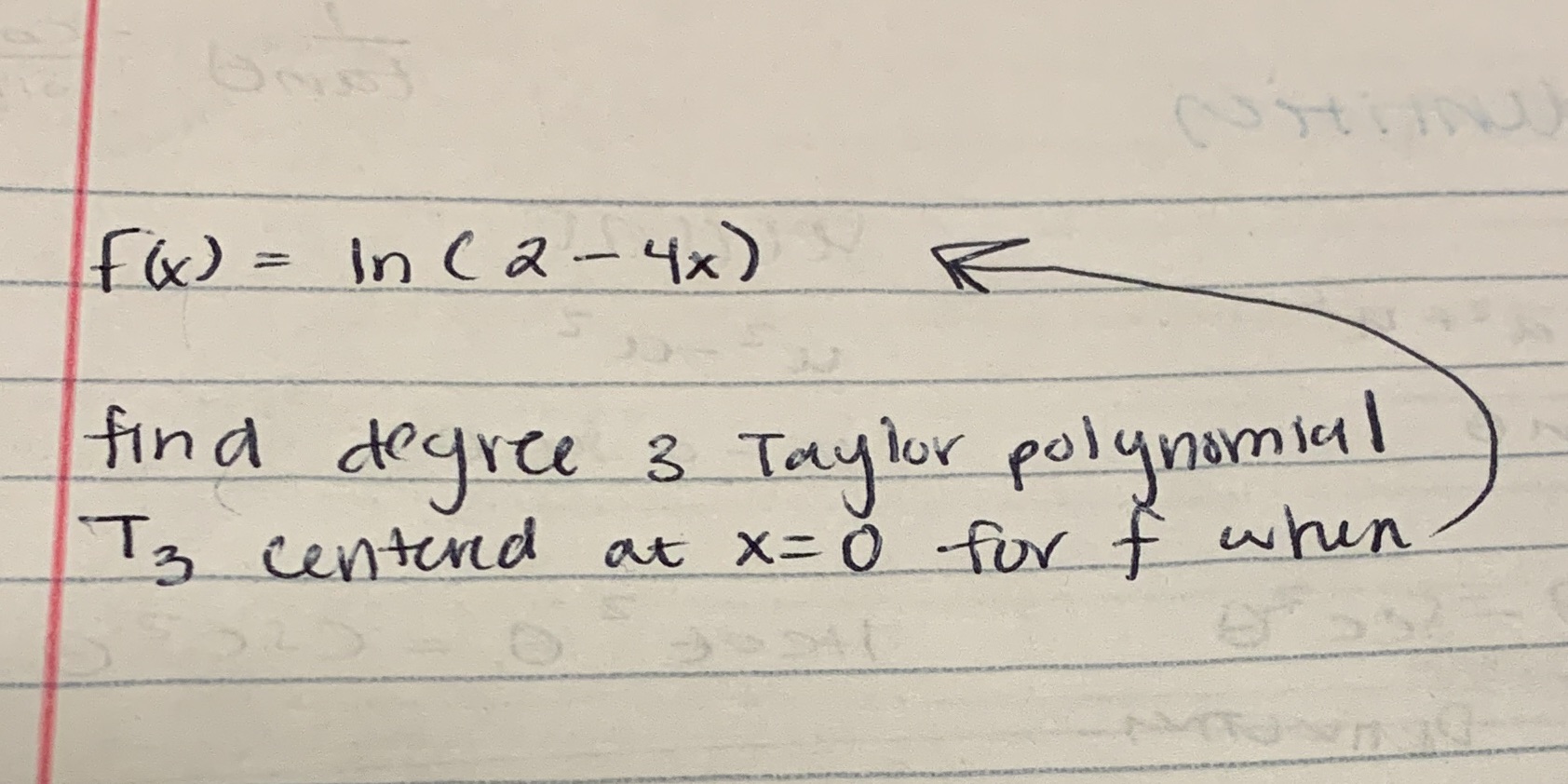  Having issues costin F(x ) = in ( 2- 4x )