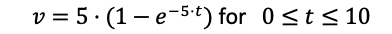 (1 -e-5.t) for 0
