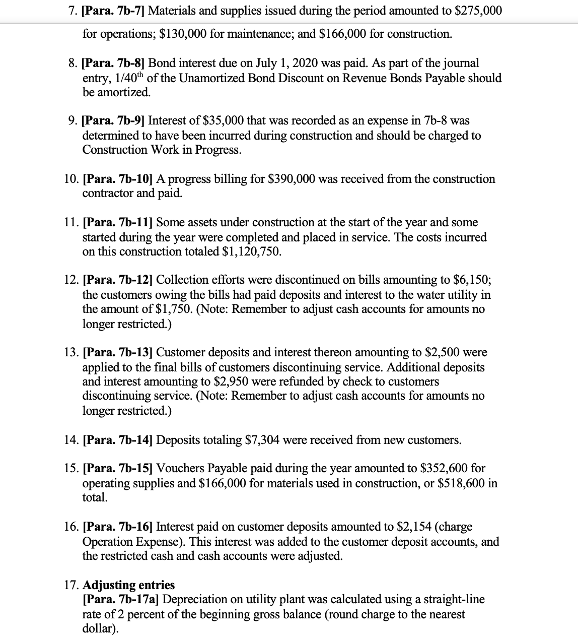 2019, follows: CITY OF BINGHAM Water Utility Fund Trial Balance As of