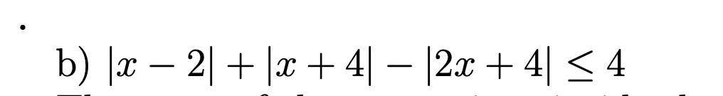 b) x - 2+ +4- 2x+4 54