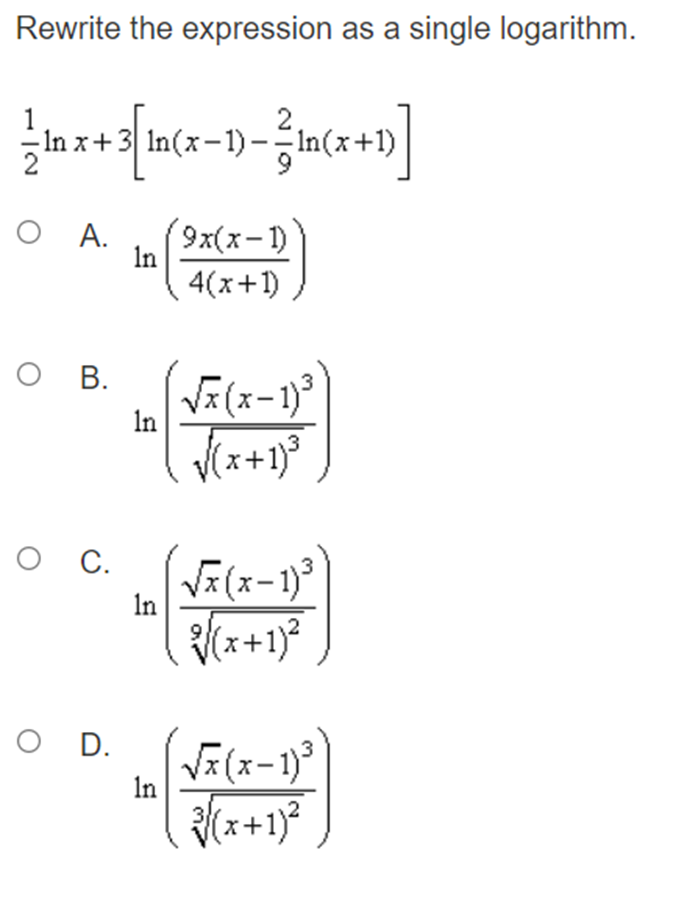 C. y=-log2 (x -4) +6 O D. y=--log- (x-4)+6 N\fWhich of the