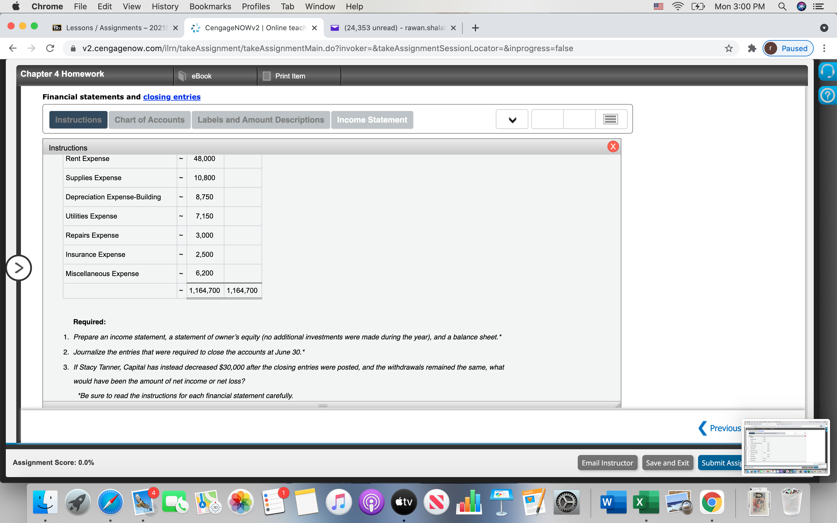 ... Bb Lessons / Assignments - 20215 X CengageNOWv2 | Online teach