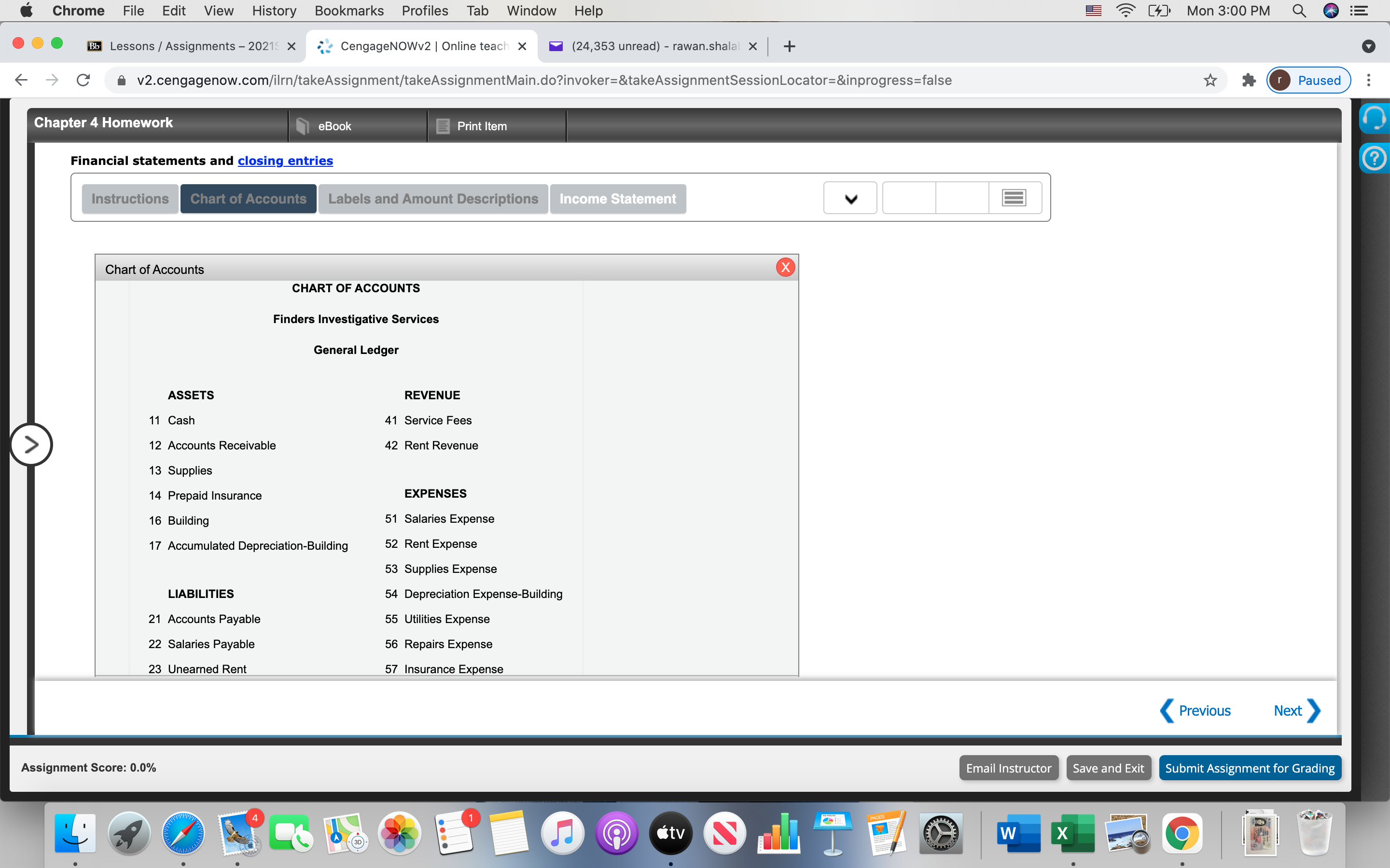 X (24,354 unread) - rawan.shalal X + C v2.cengagenow.com/ilrn/takeAssignment/takeAssignmentMain.do?invoker=&takeAssignmentSessionLocator=&inprogress=false F. Paused ...