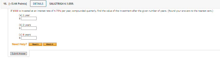 Points] DETAILS SALGTRIG4 4.1.004. MY NOTES ASK YOUR TEACHER PRACTICE ANC In