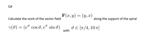  please send handwritten solution Q4 F(x, y) = (y, x) Calculate