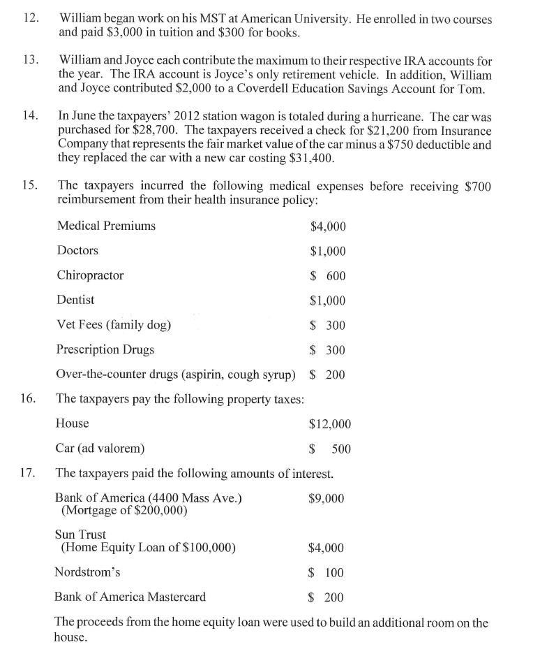 is $5,000. 4. The Jones's received a federal income tax refund of
