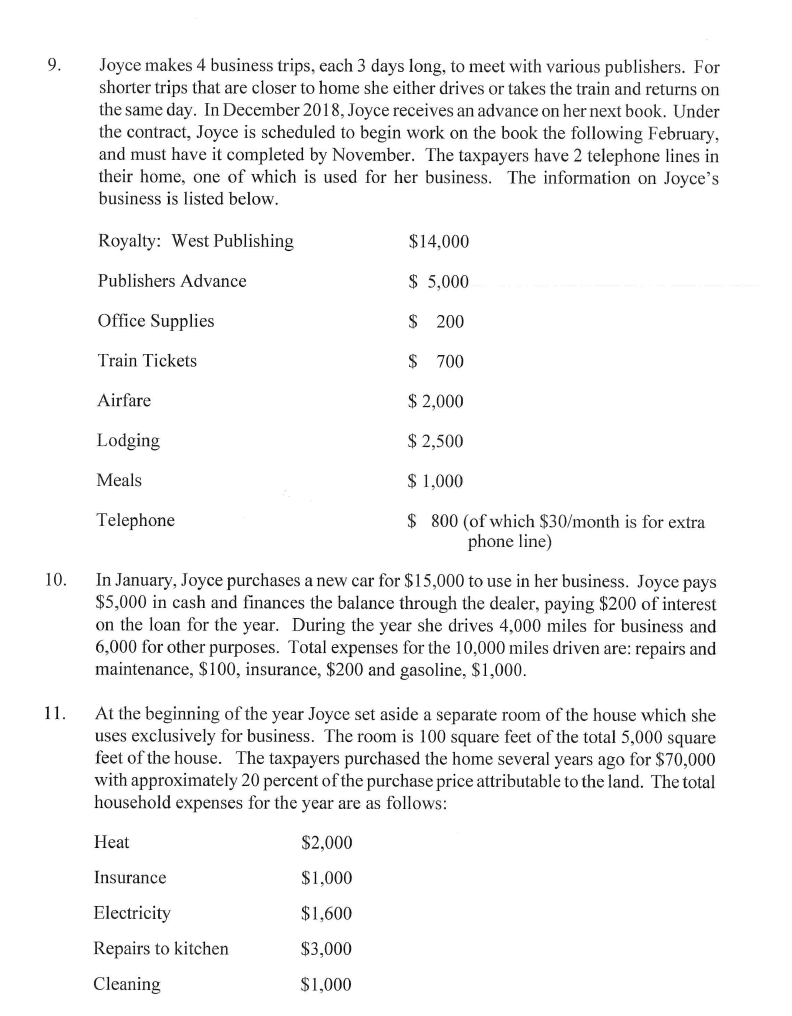 stock is $31,000. Joyce's share of the corporation's income for the year