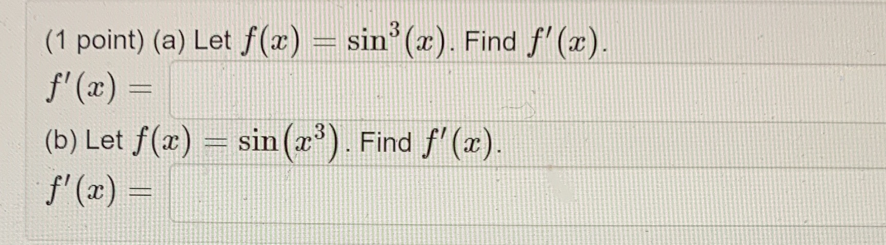 . Find f (x) f' (ac ) = (b) Let f(ac) -