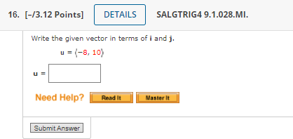 4), v = (9, 6) 20 = -3V = utv= 30 -