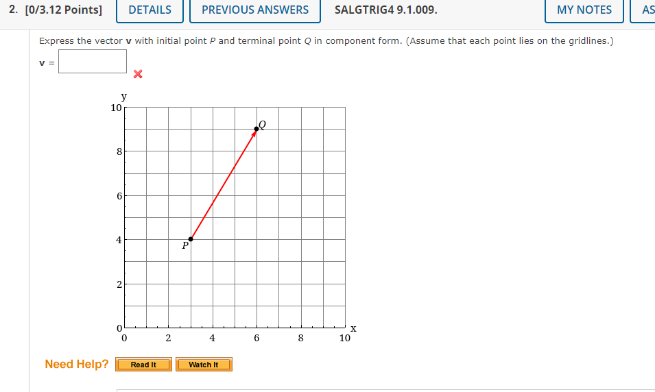 9.1.043. Find the horizontal and vertical components of the vector with the
