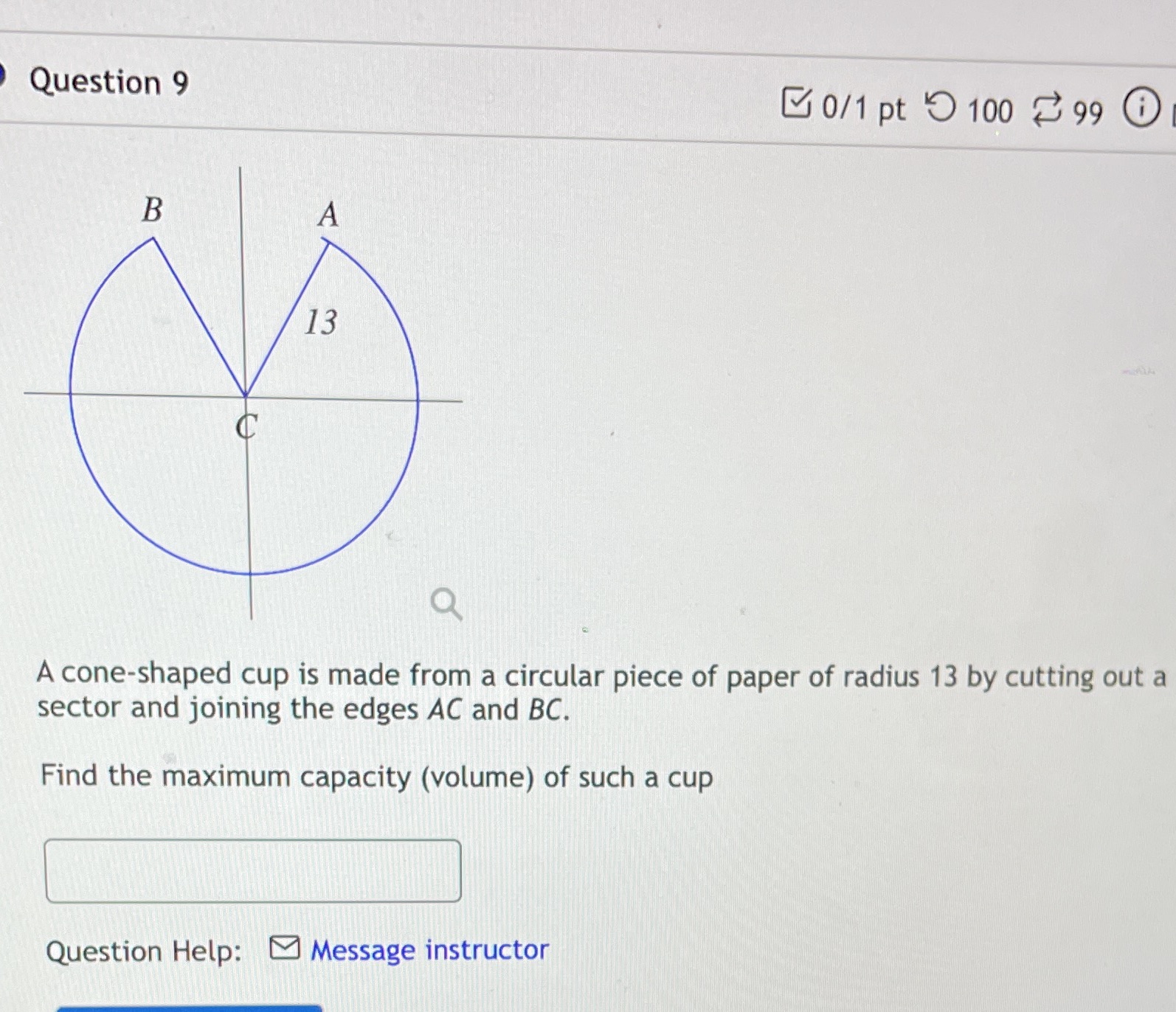 Question 9 0/1 pt 9 100 99 0 B A 13
