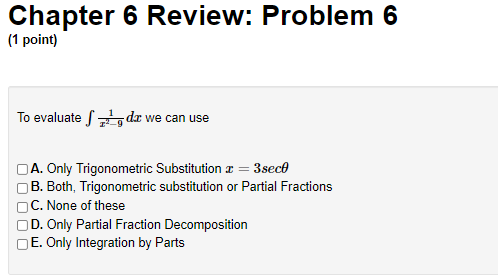 fo 2f(x)dx OD. fo f(2x ) dx DE. fo f(2x)dxChapter 6 Review: