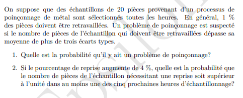 poinconnage de mtal sont slectionns toutes les heures. En gnral, I %