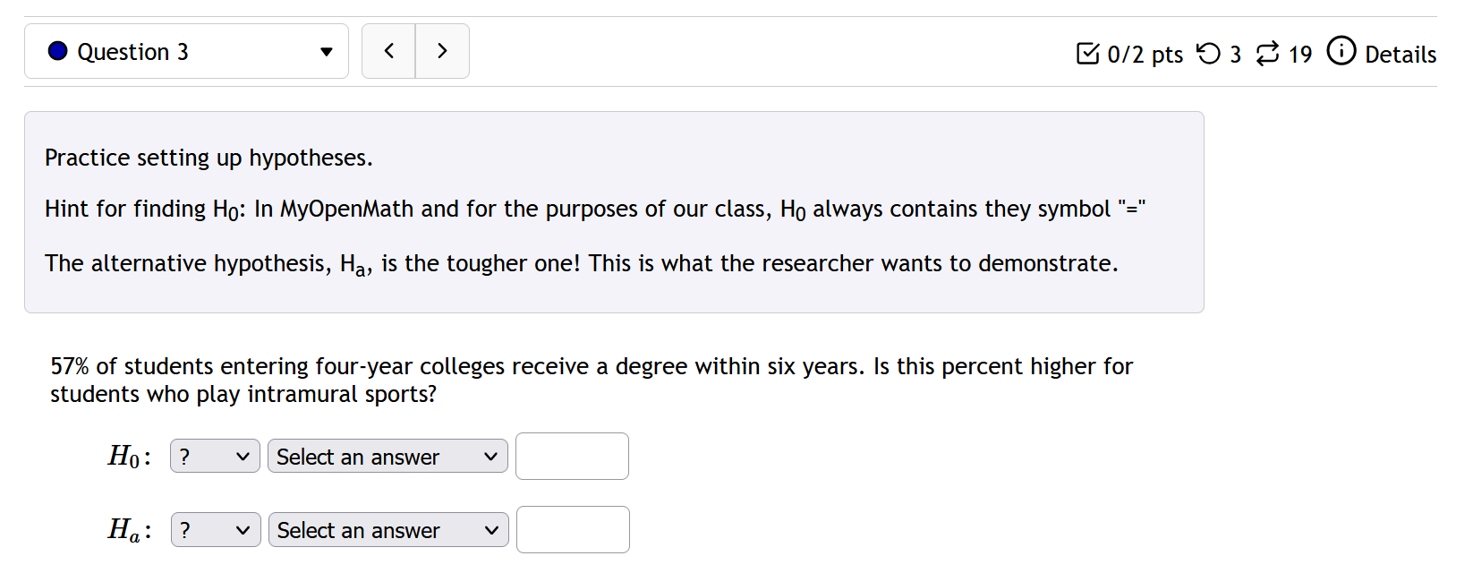 calculator, while the p-value is labeled p. Be careful to choose the