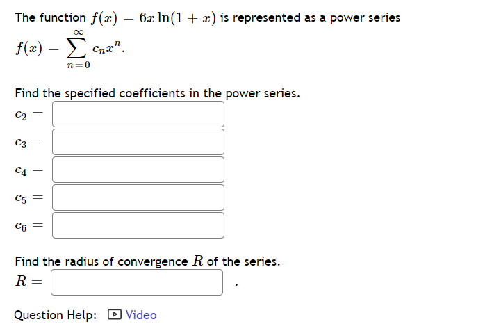 | :12) is represented as a power series f($) = Z: cum\".