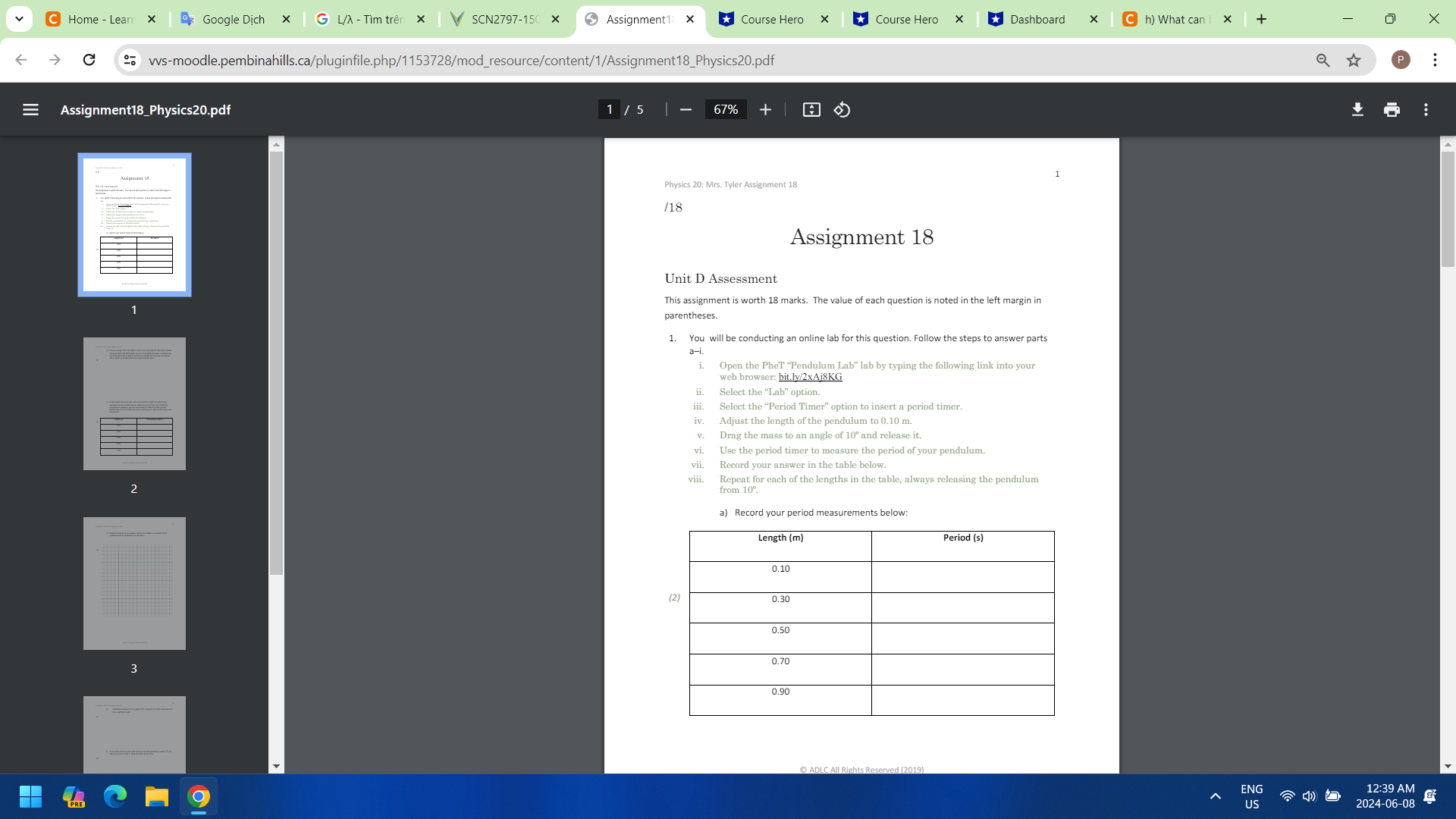  C Home - Learr X Google Dich x | G L/X