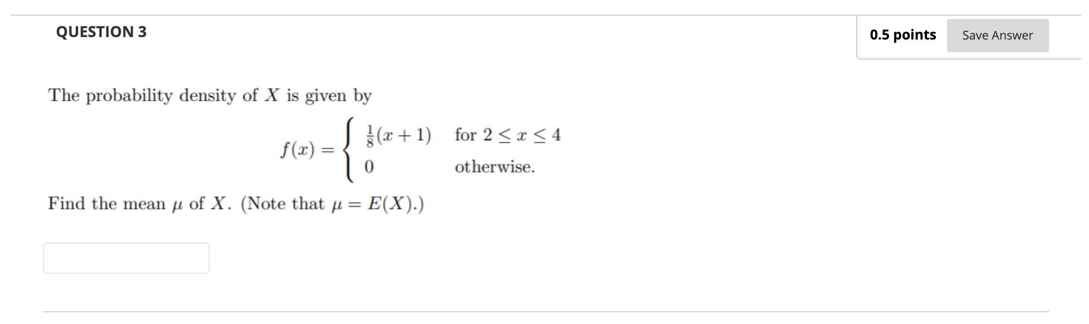 is given by f(x) = (x +1) for 2
