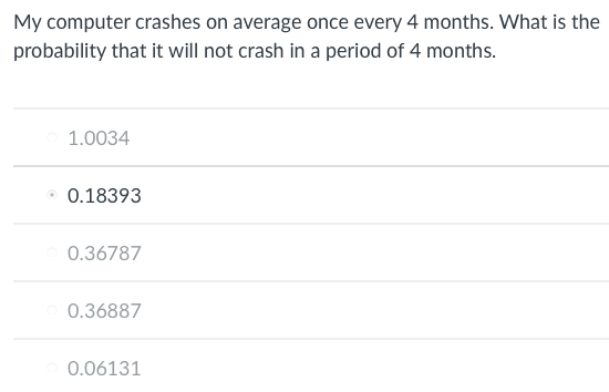 My computer crashes on average once every 4 months. What is