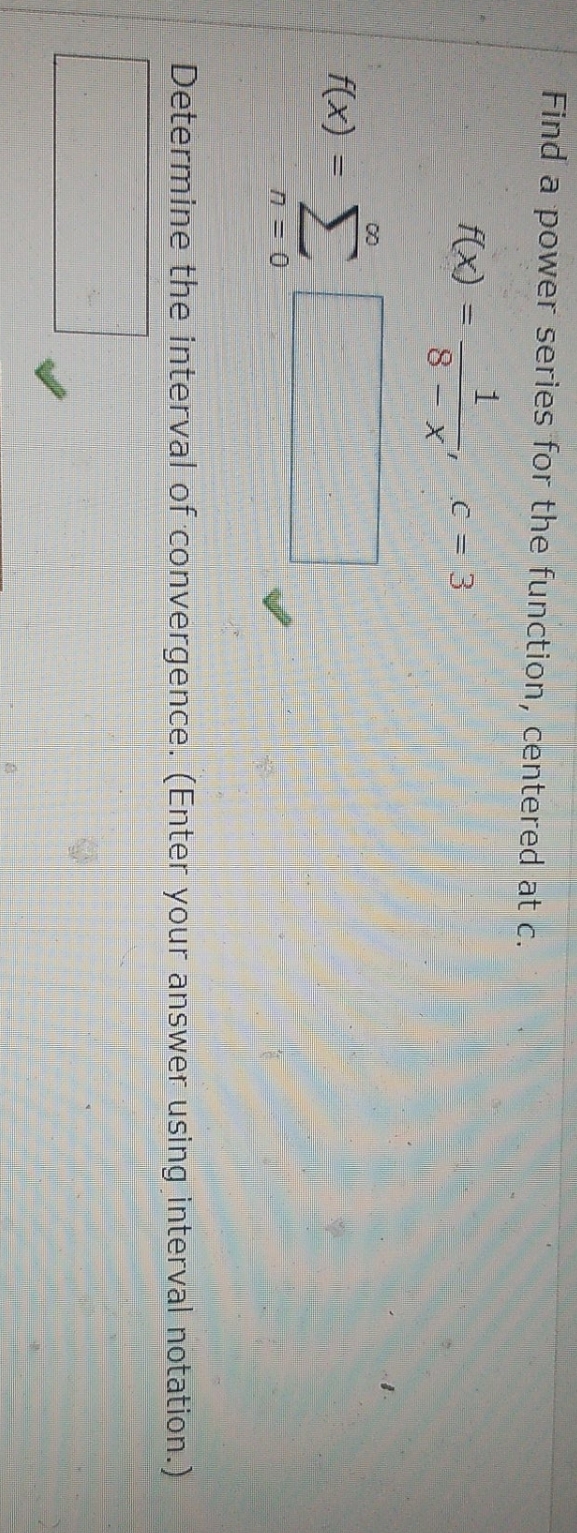 at c. f( X ) = 8 - X ' C =