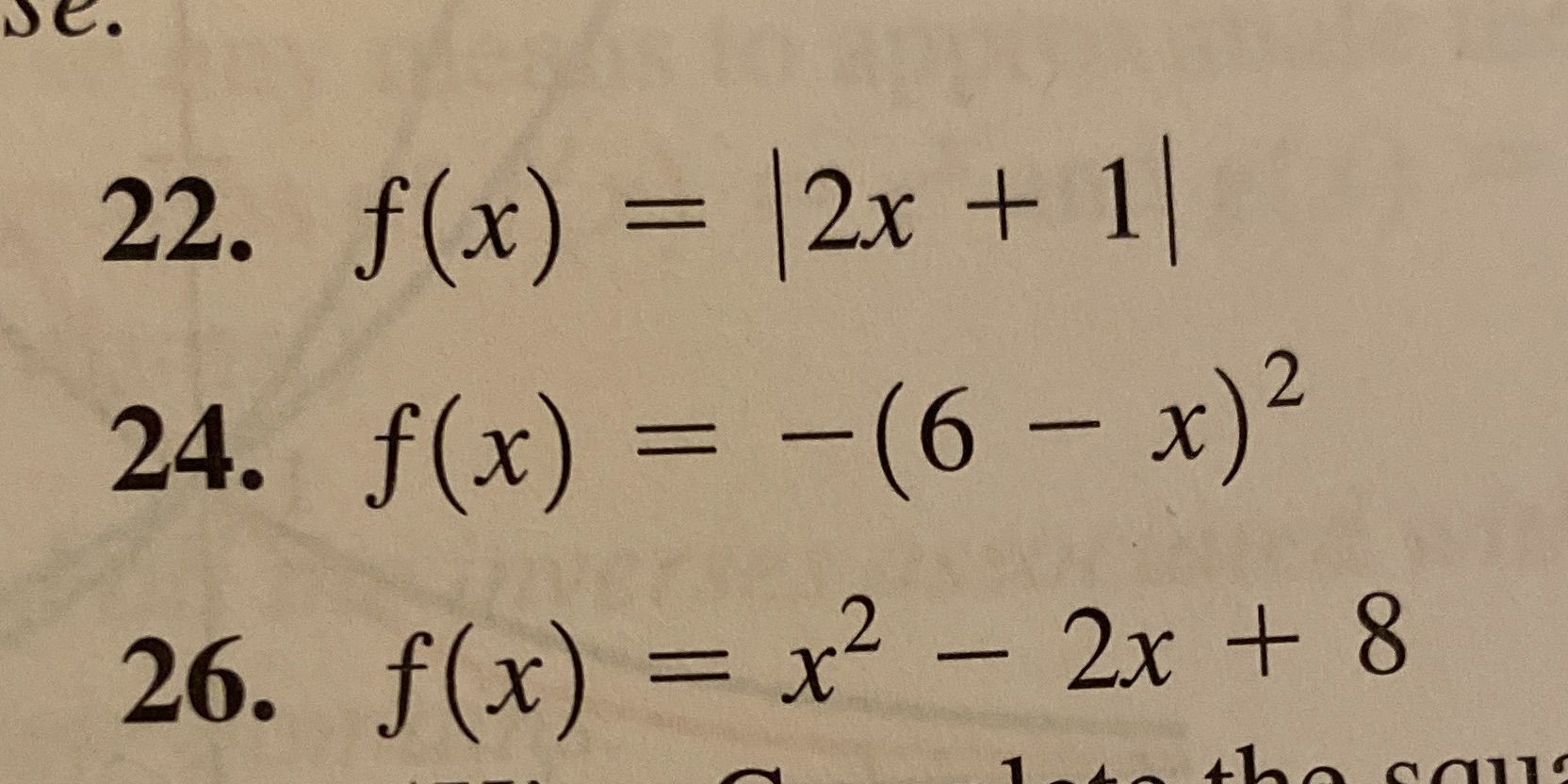 the large possible sets of points on which the following functions have