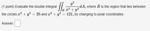 is the region that lies between Ra2+ 7/2 the circles x2 +