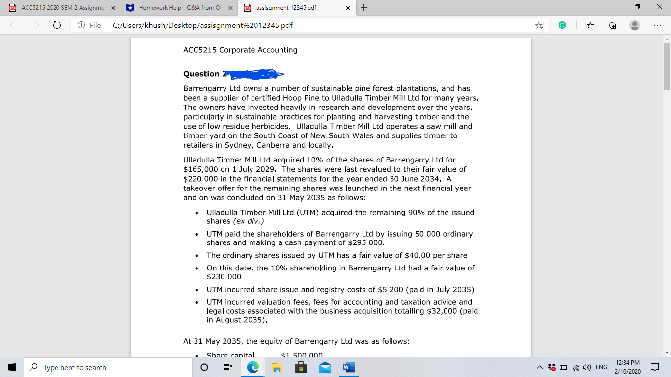 Accounting In relation to these assets: 60% of the inventory was sold