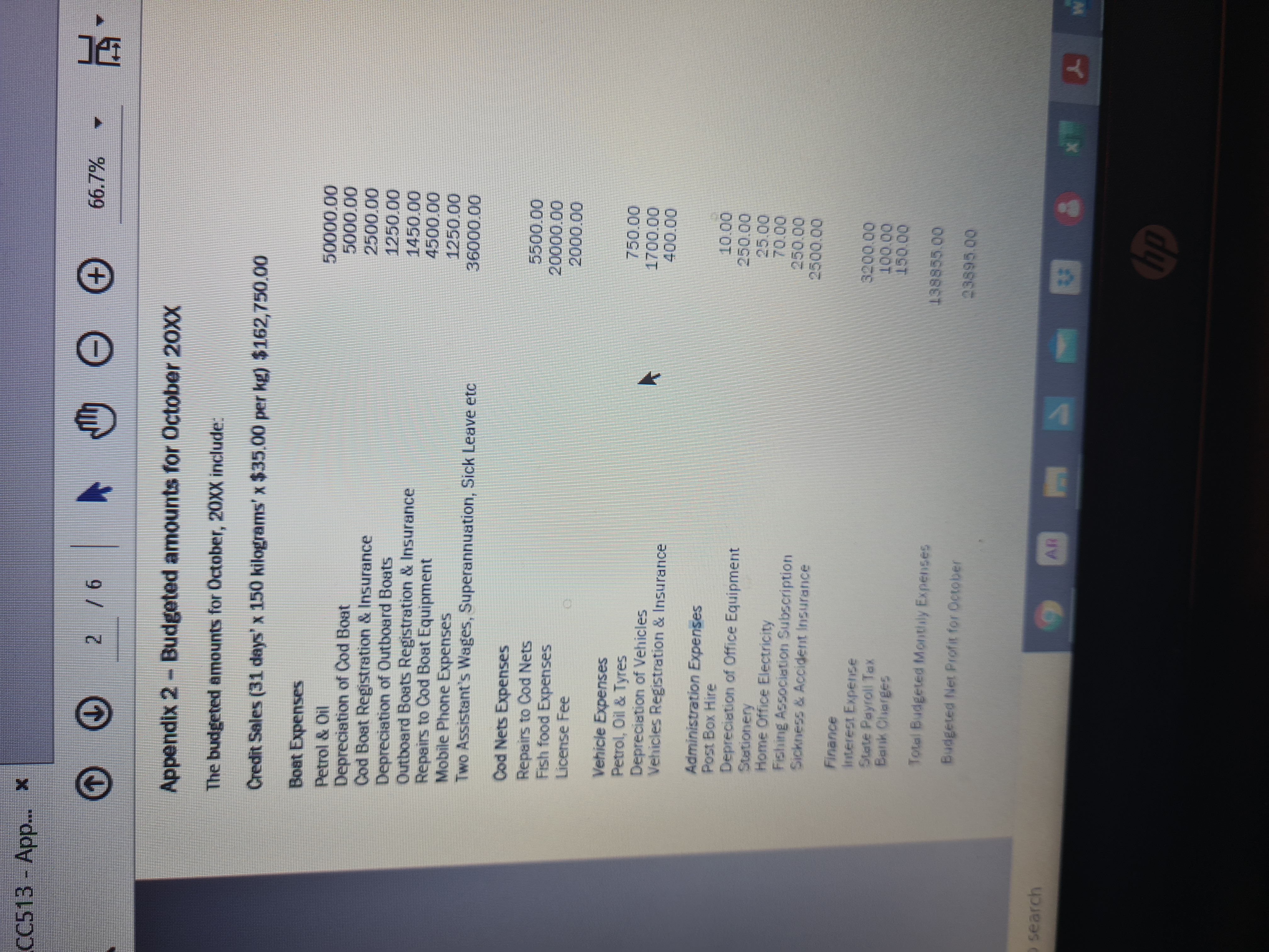 instructor will role play these parts) to determine budget objectives and set