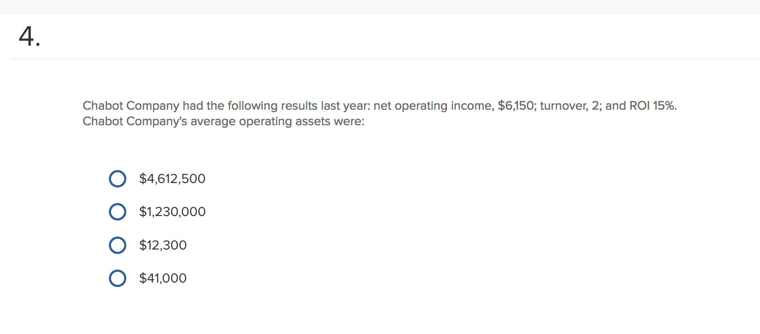 operating income for the year was: 0 $68,510 0 $114,815 0 $108,810