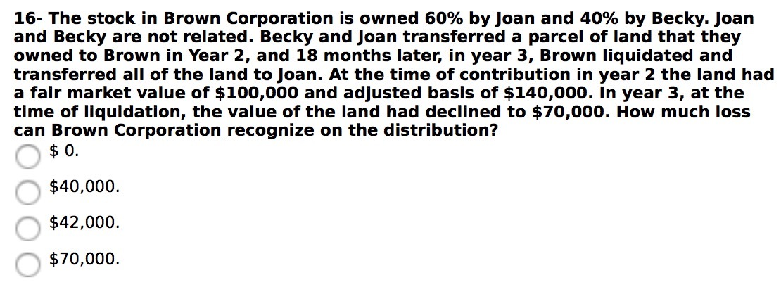 40% by Becky. Joan and Becky are not related. Becky and Joan