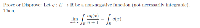 function (not necessarily integrable). Then, ng(:c) lim