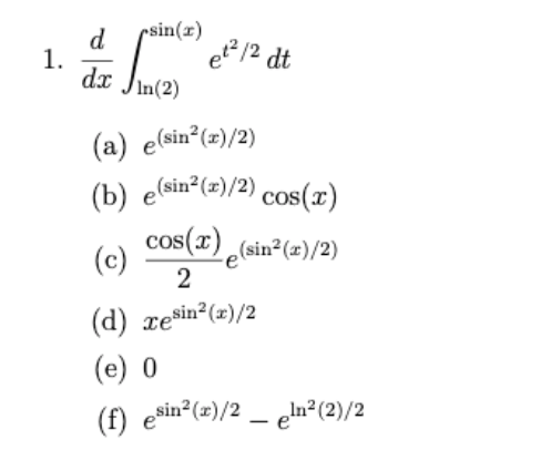  CALC QUESTION From the options, pick the equivalent expression to the