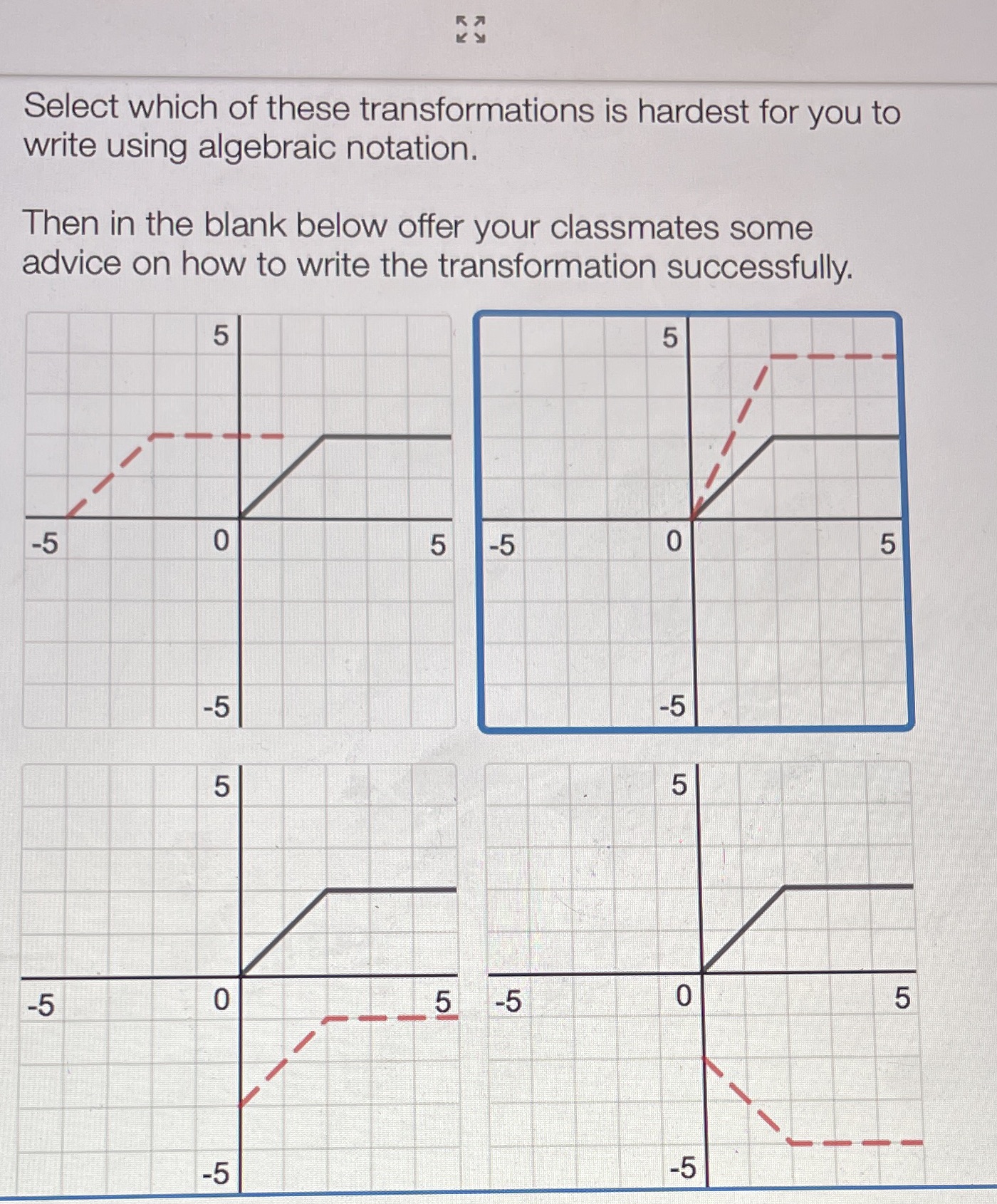these successful Select which of these transformations is hardest for you to