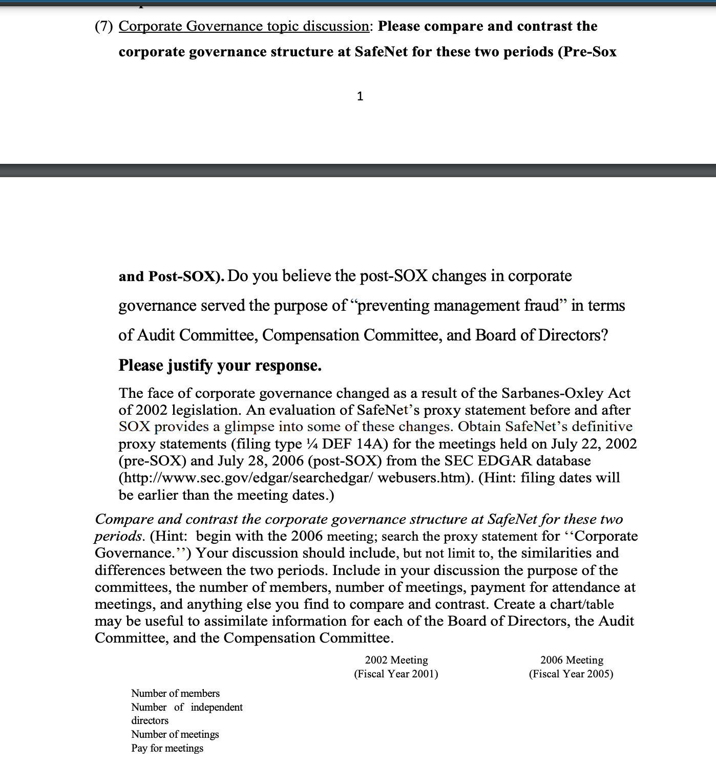  Please answer 7 and 8 in the document attached (7) Corporate