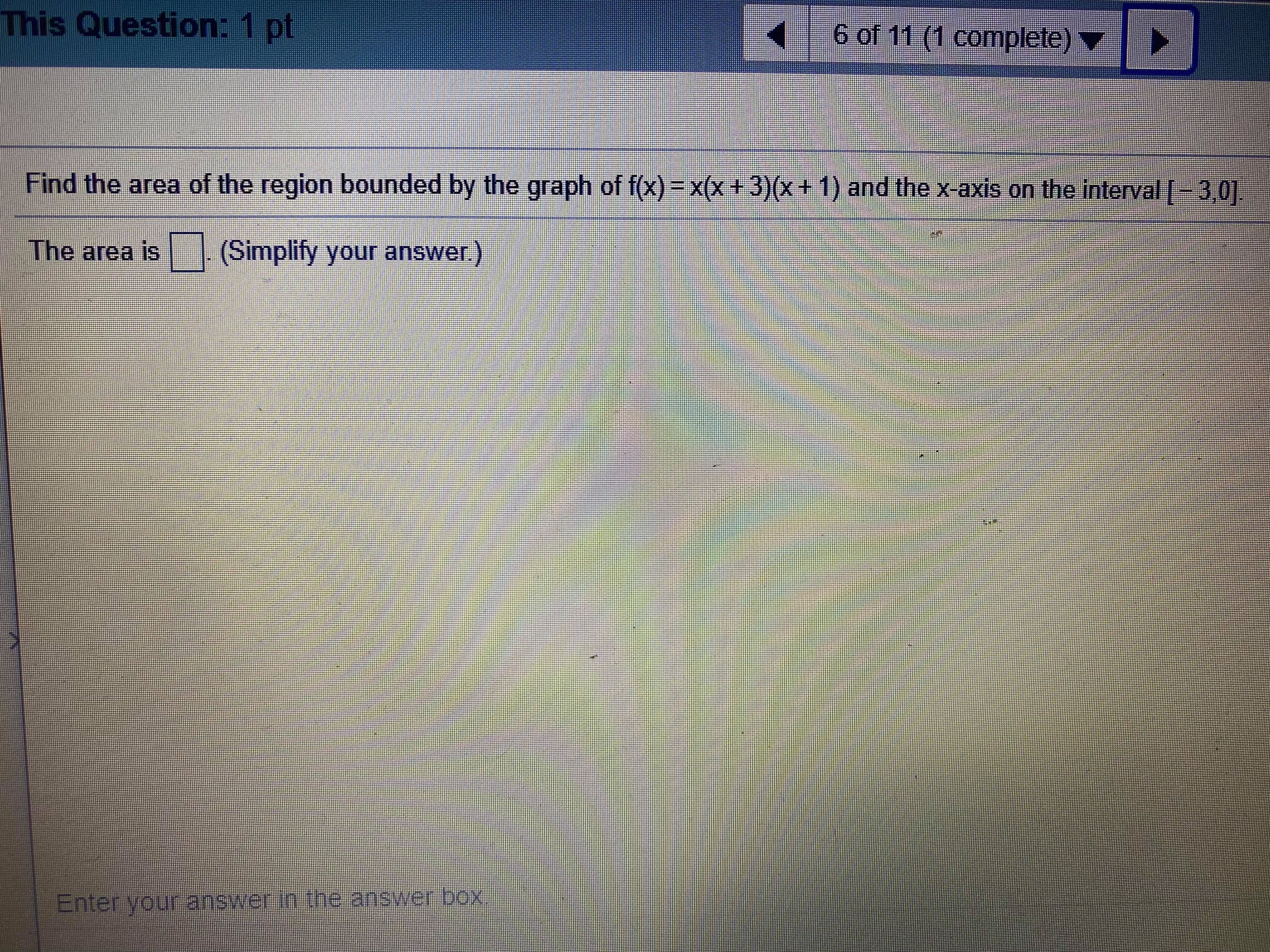  I need help solving this question please! This Question: 1 pt