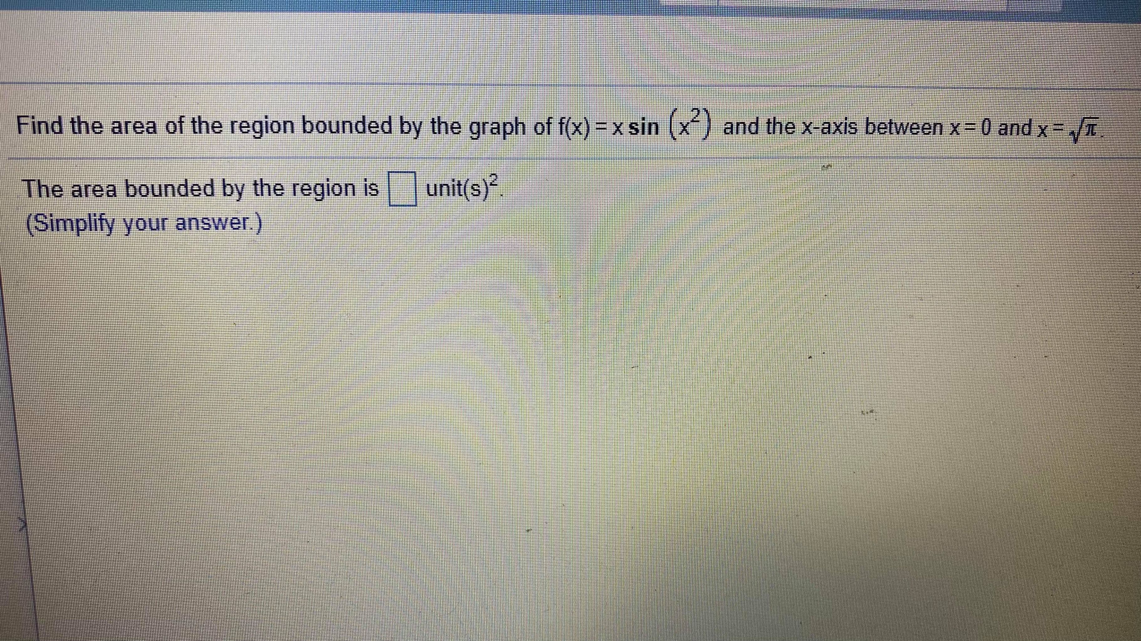  I need help with this question please! Find the area of