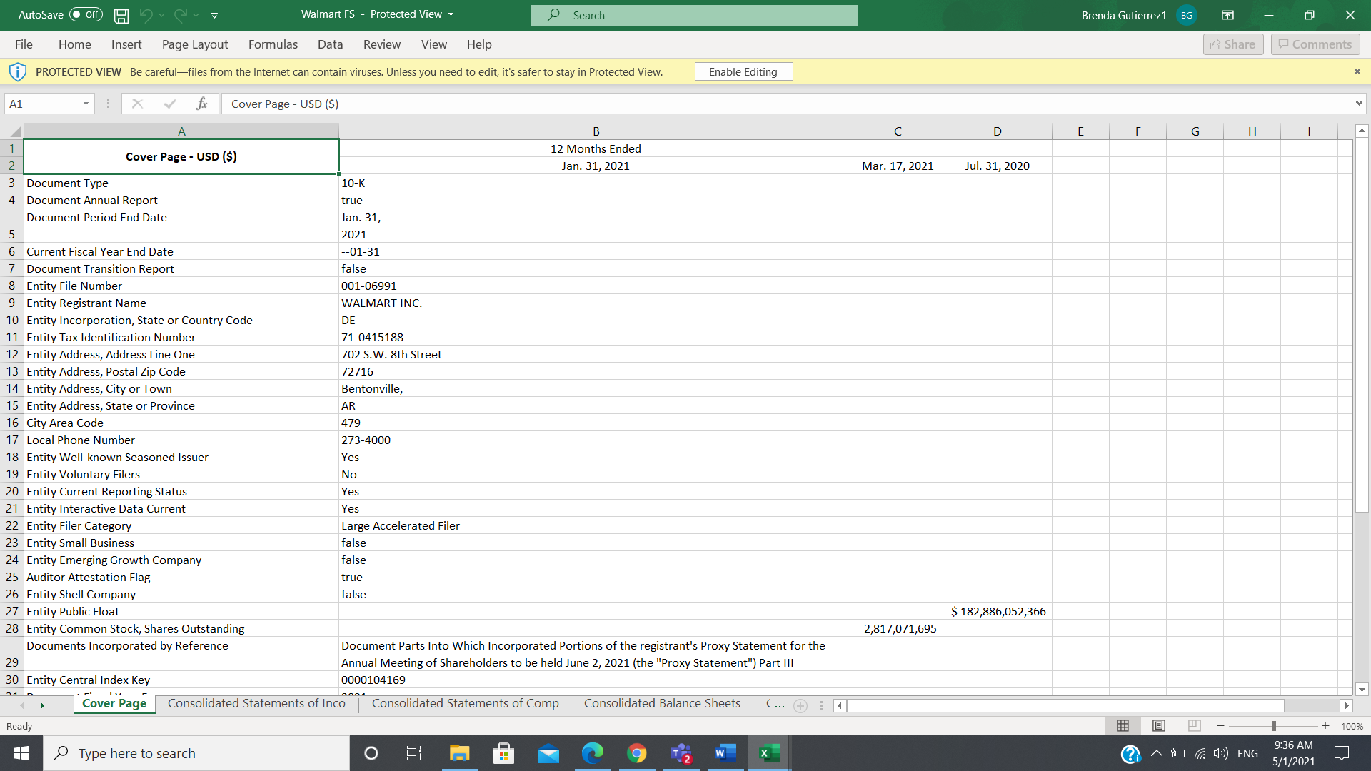  Walmalt FS Plotetted VIEW V File Home Insert Page Layout Formulas