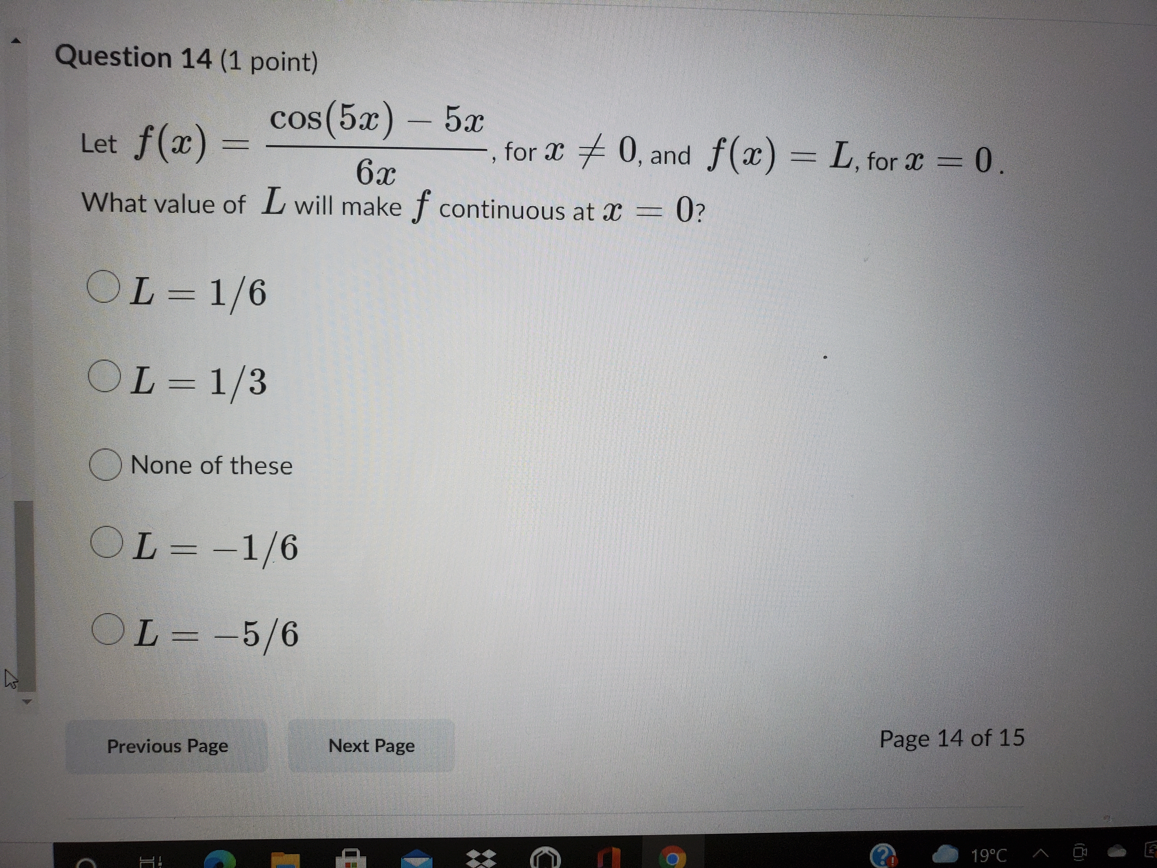 = cos(5x) - 5x , for a * 0, and f (ac)