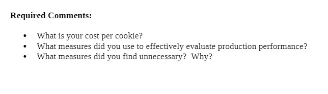 What measures did You USE to Effectively Evaluate production PERFORMANCE ?" What
