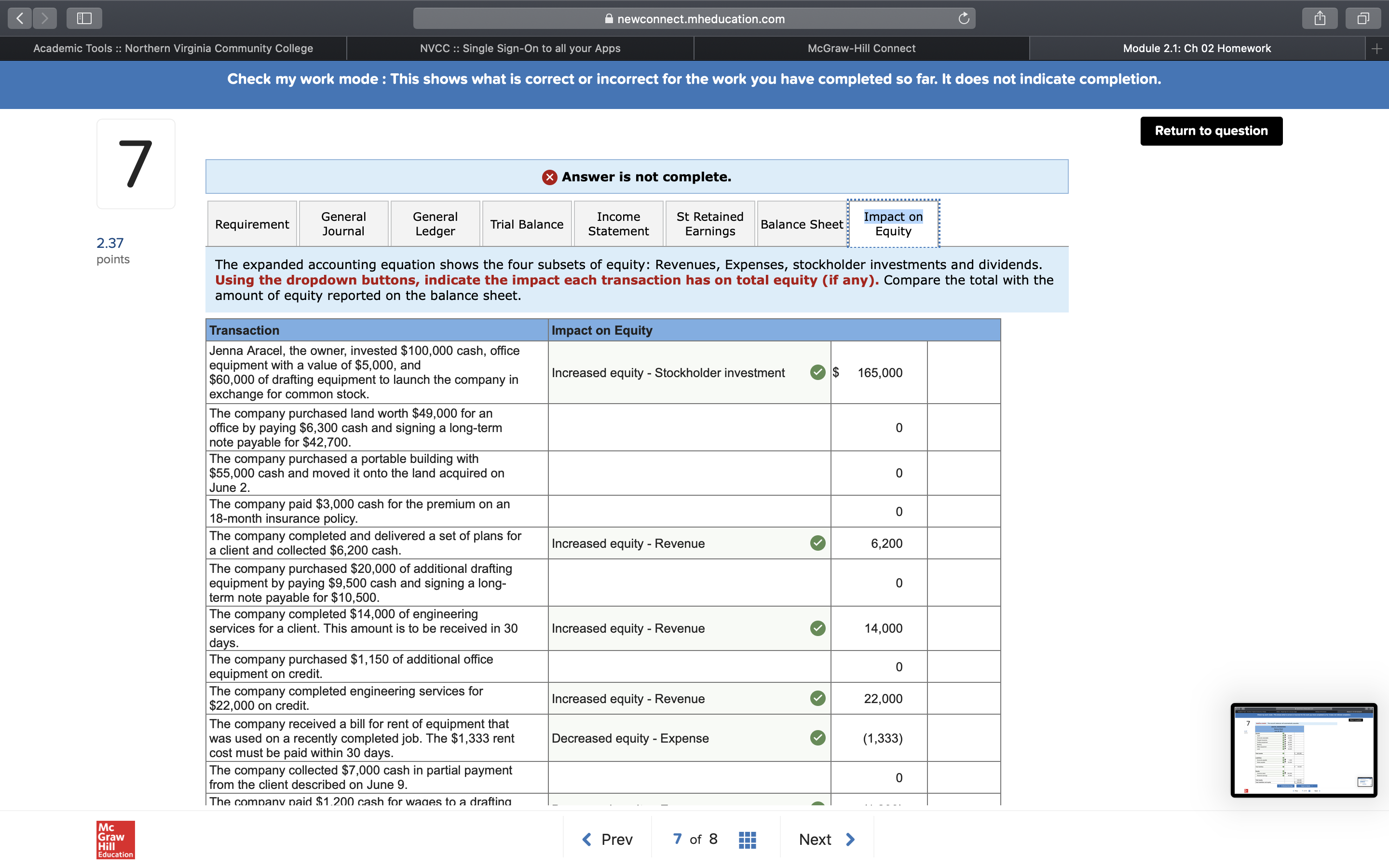 used on a recently completed job. The $1,333 rent cost must be