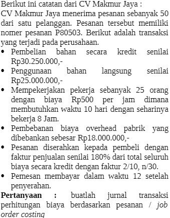 pesanan sebanyak 50 dari satu pelanggan. Pesanan tersebut memiliki nomer pesanan P80503.