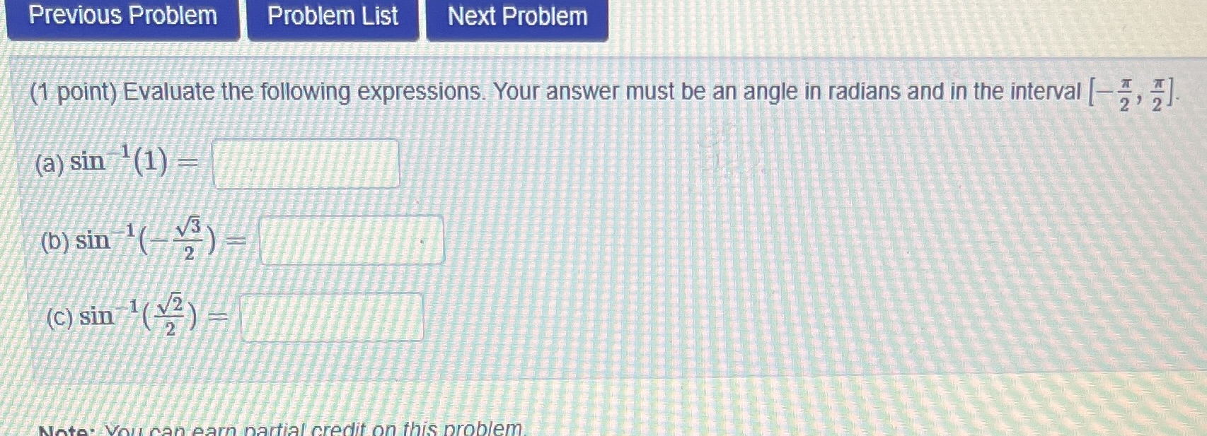 expressions. Your answer must be an angle in radians and in the