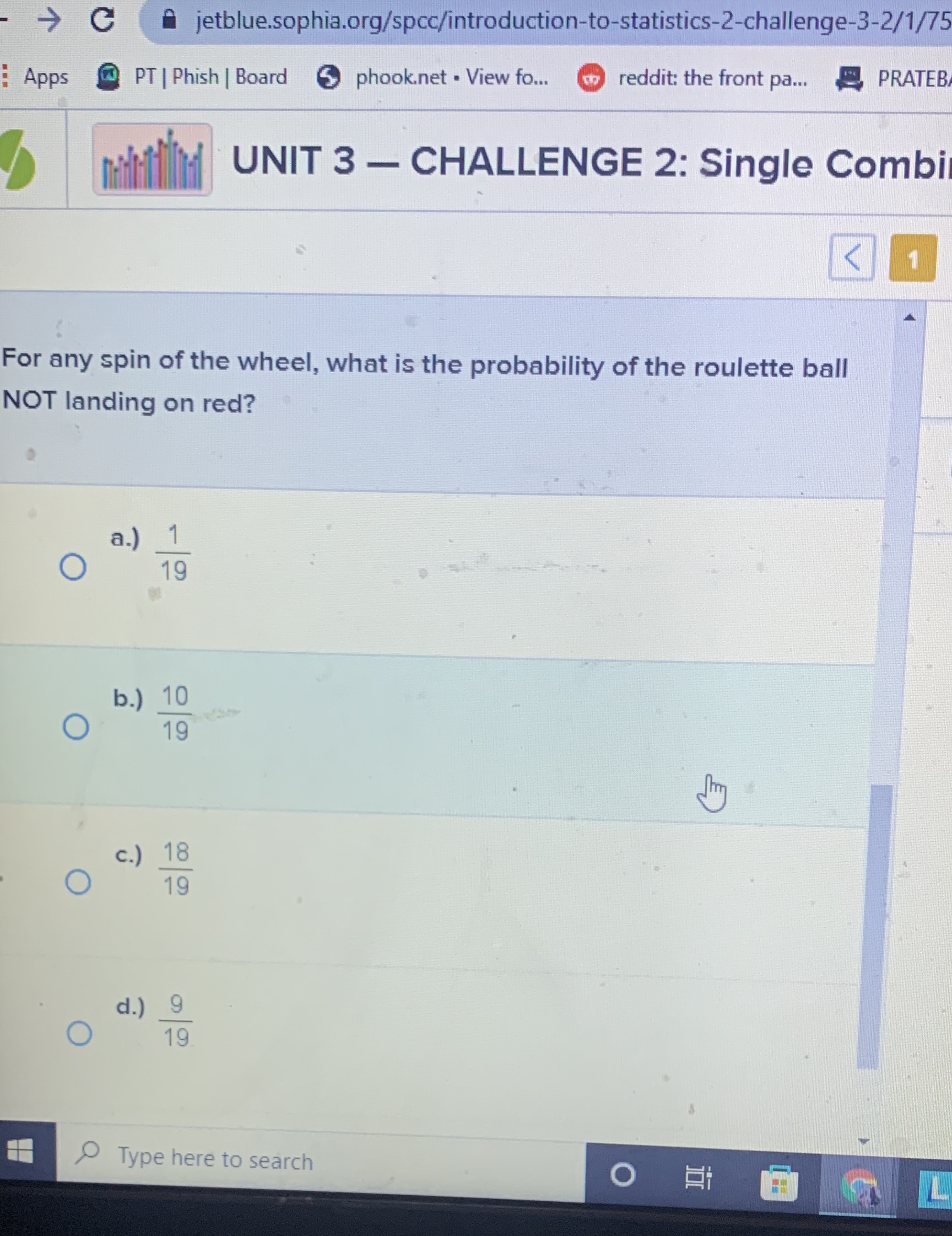 the wheel, what is the probability of the roulette ball 3 NOT