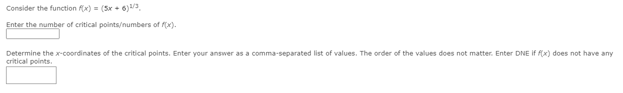 number of critical pointsfnurnbers of 1'00. :| Determine the Xcoordinates of the