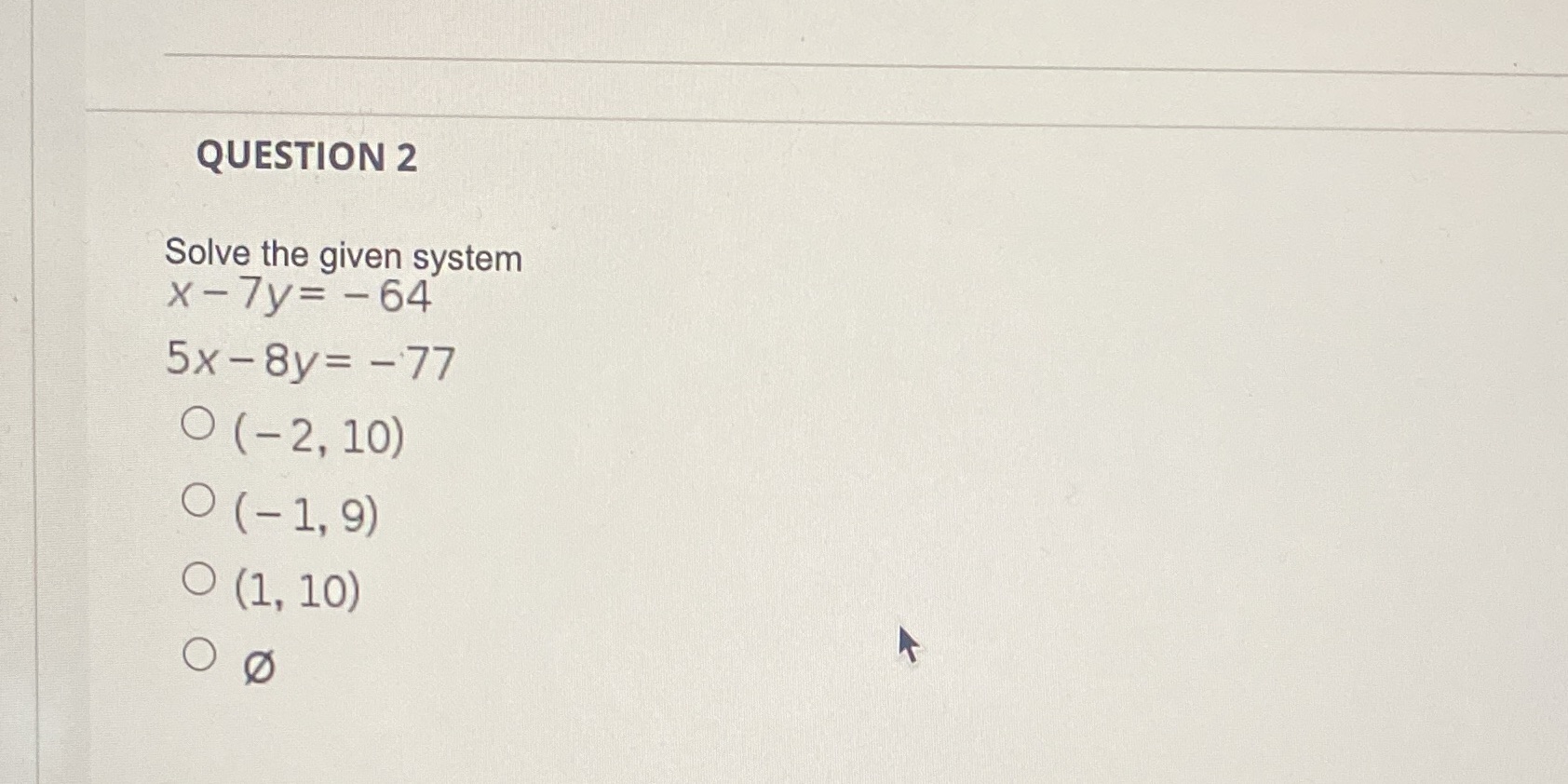 -77 O (-2, 10) O ( - 1, 9 ) O (1,