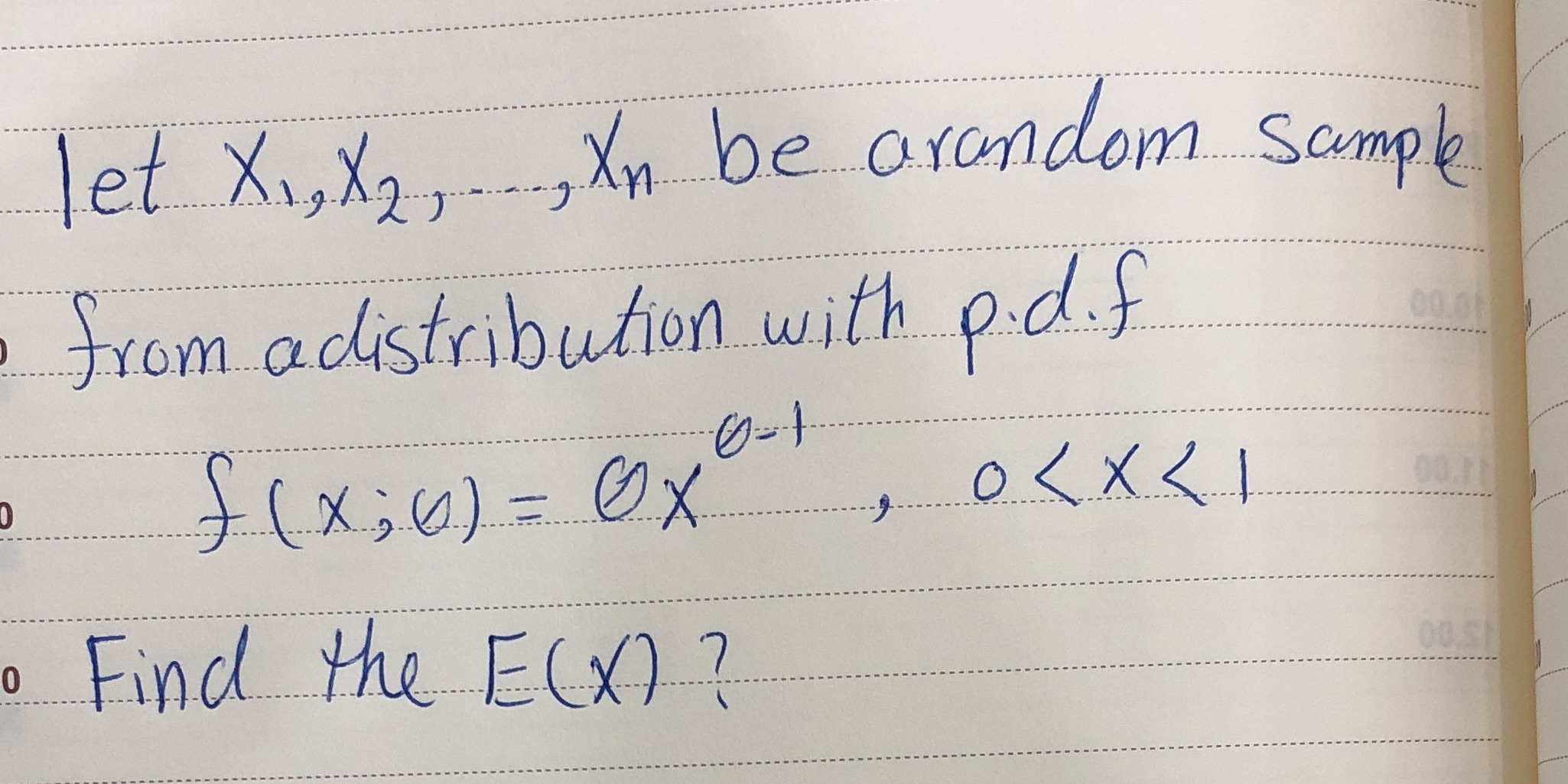 f ( x ; ( ) = Q X. OKXKI 00 0