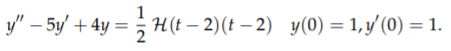 - 2) y(0) = = 1.