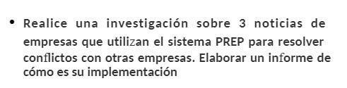 Realice una investigaci6n sobre 3 noticias de empresas que utilizan el sistema